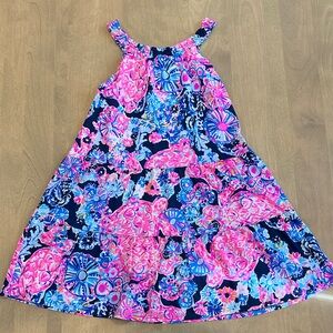 Lilly Pulitzer Pink and Blue Floral Kids Dress